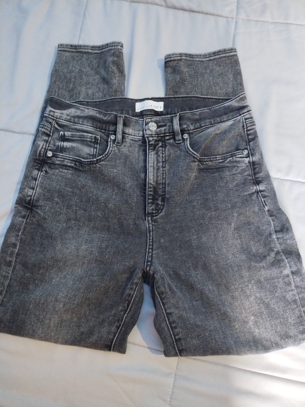 LOFT High-Rise Gray Wash Women’s Jeans